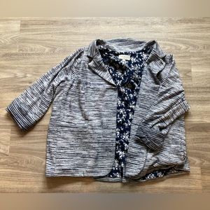 Skies are Blue Blazer with Floral Inside